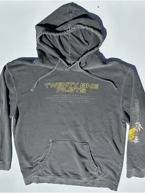 Twenty One Pilots Men's Charcoal Hooded Sweatshirt